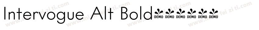 Intervogue Alt Bold字体转换